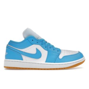 JORDAN 1 LOW WHITE GUM LIGHT BROWN DARK POWDER BLUE