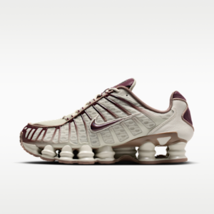 NIKE SHOX TL LIGHT BONE BURGUNDY CRUSH