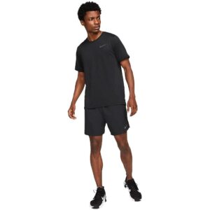 Nike Pro Dri-fit Mens Short-sleeve Top Size S Black/dark Grey At Amazon.in