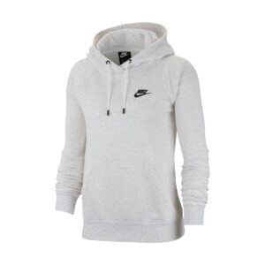 Nike Sportswear White Women Pullover Hooded Cotton Sz